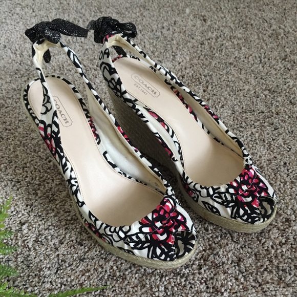 Coach Shoes - Coach Poppy Maritza Wedges